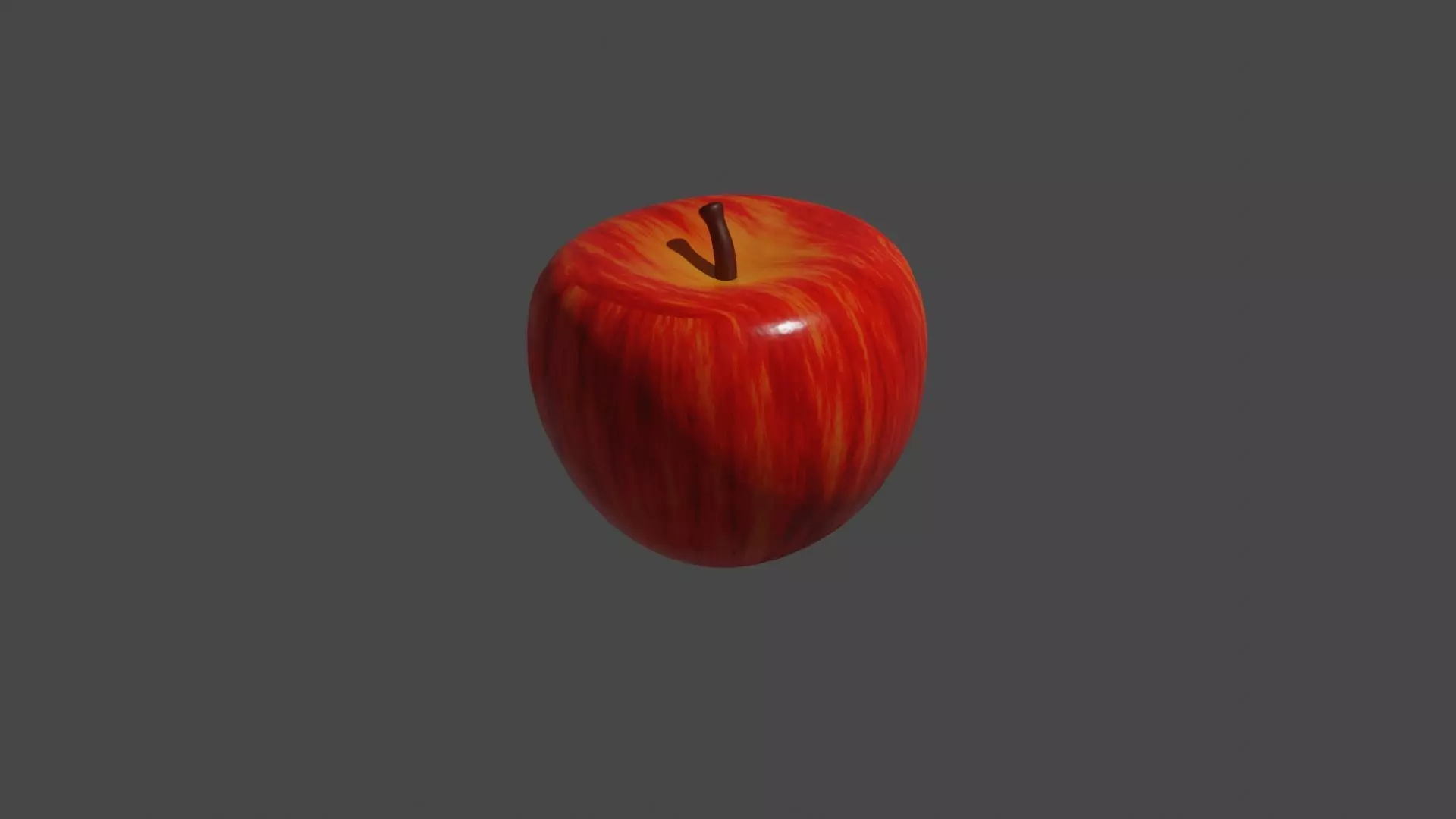 Realistic 3D Model of a Juicy Apple Low-poly 3D model_0