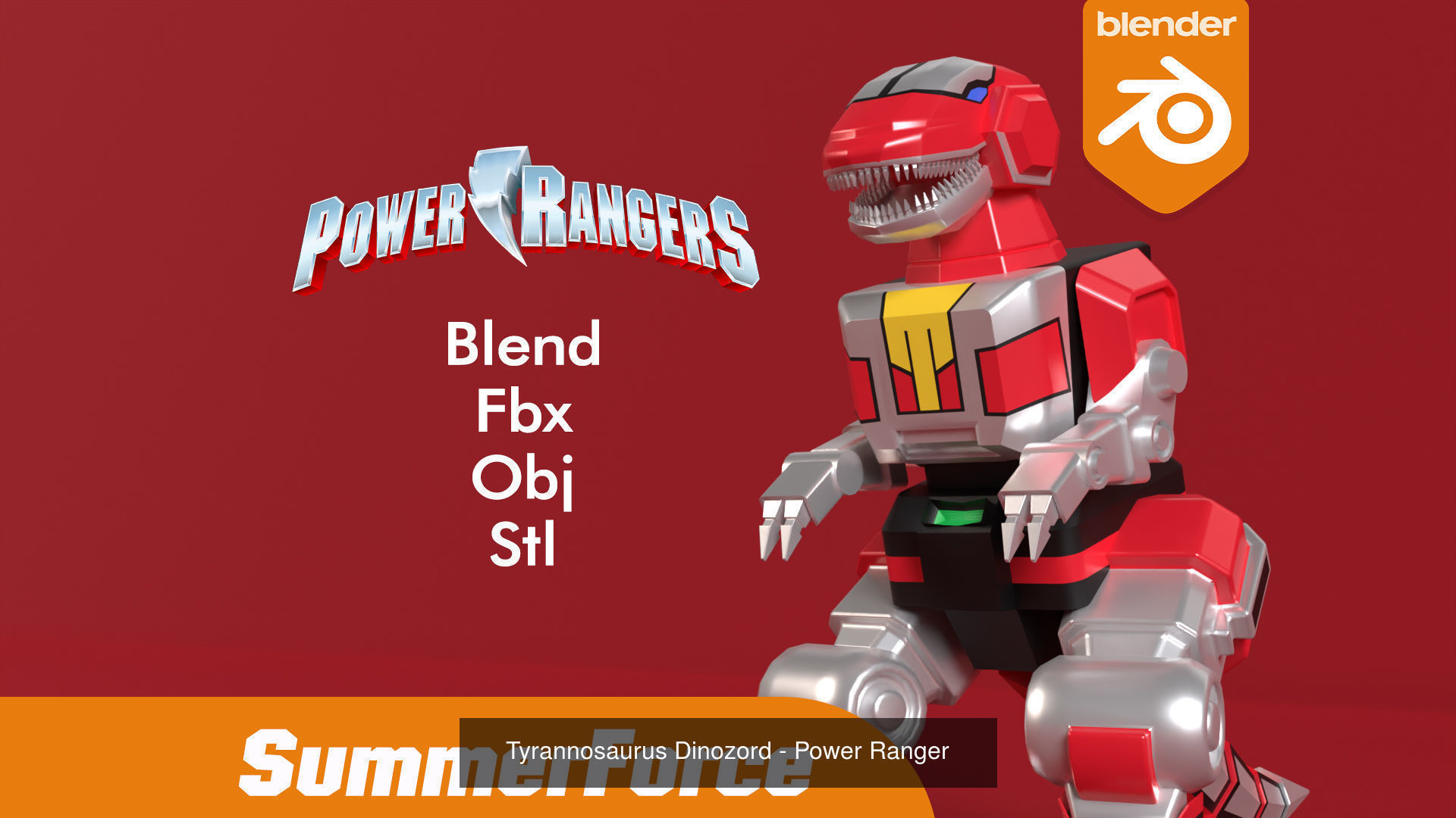 Dinozord - Power Ranger 3D Model Collection_1