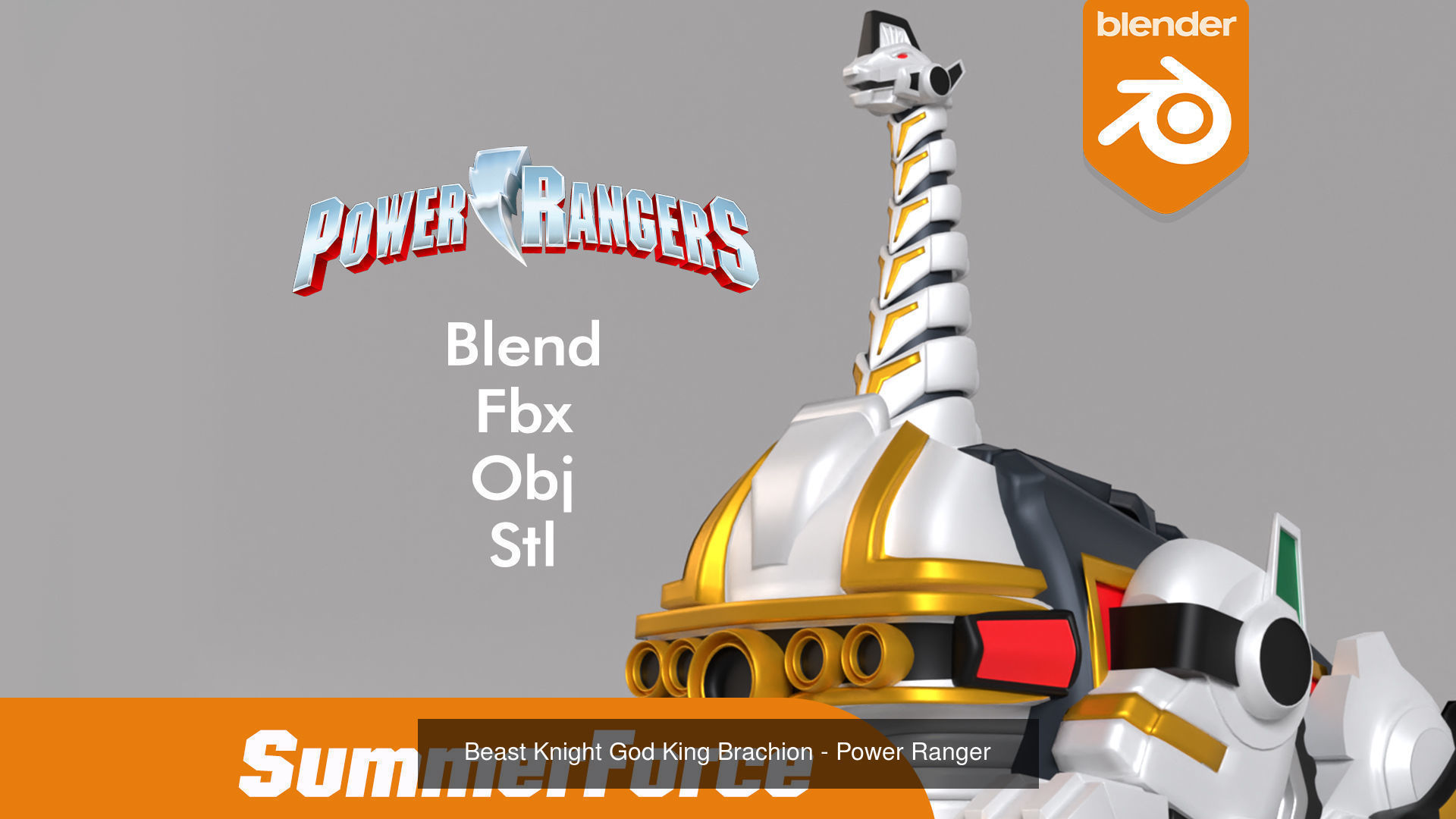 Dinozord - Power Ranger 3D Model Collection_7