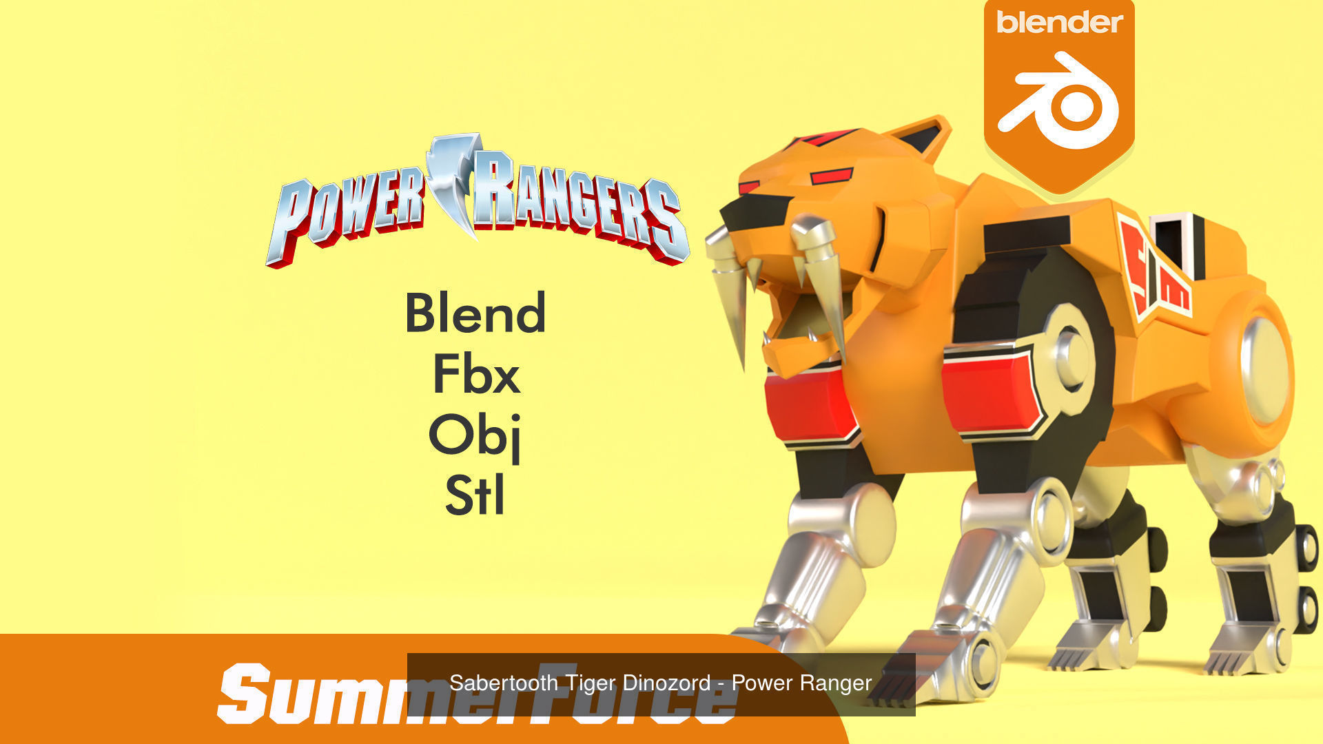 Dinozord - Power Ranger 3D Model Collection_4