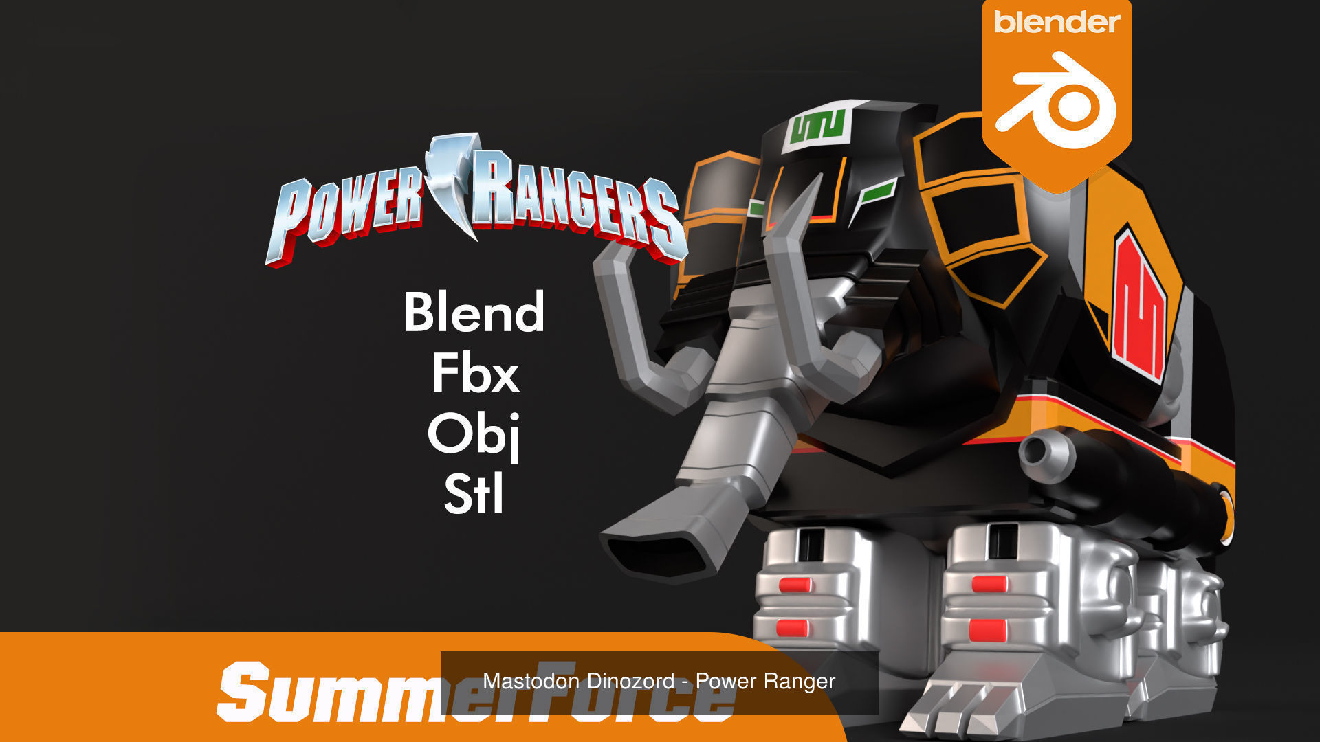 Dinozord - Power Ranger 3D Model Collection_2