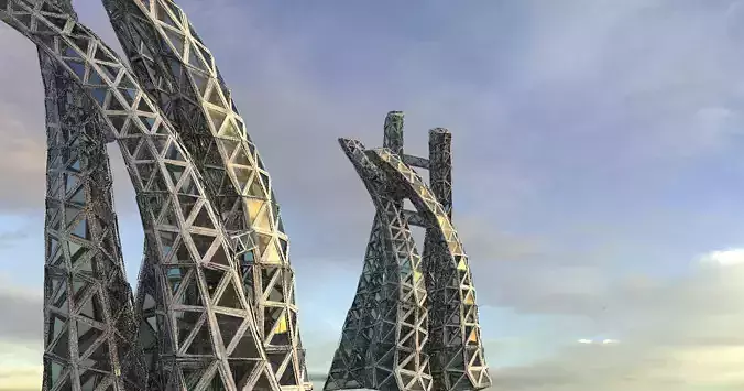 Glass pyramid Elite Tower Complex 