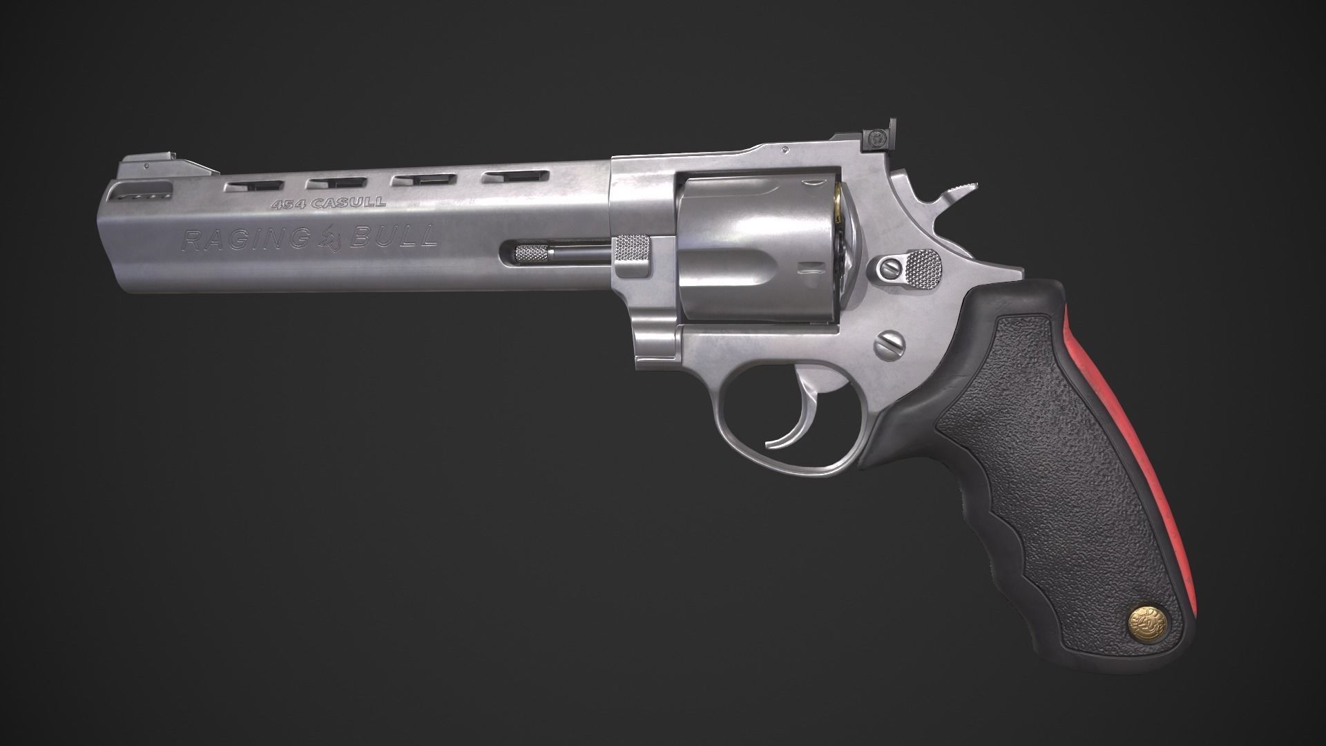 Taurus 454 Raging Bull Low-poly 3D model_1
