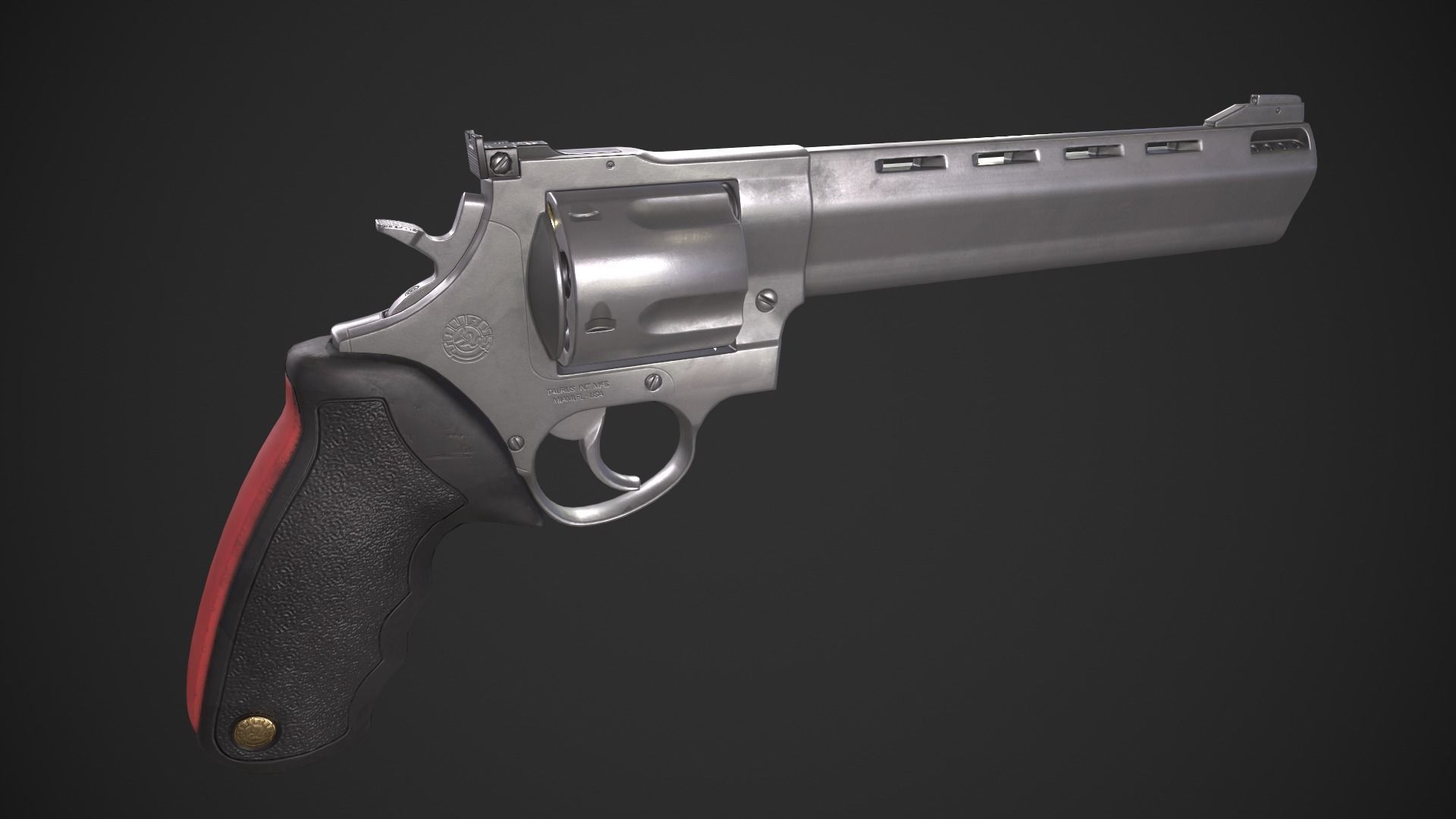 Taurus 454 Raging Bull Low-poly 3D model_3