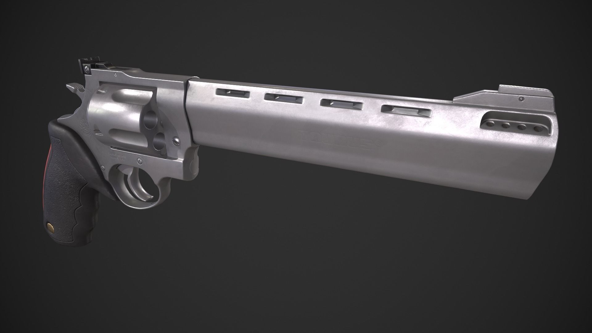 Taurus 454 Raging Bull Low-poly 3D model_7