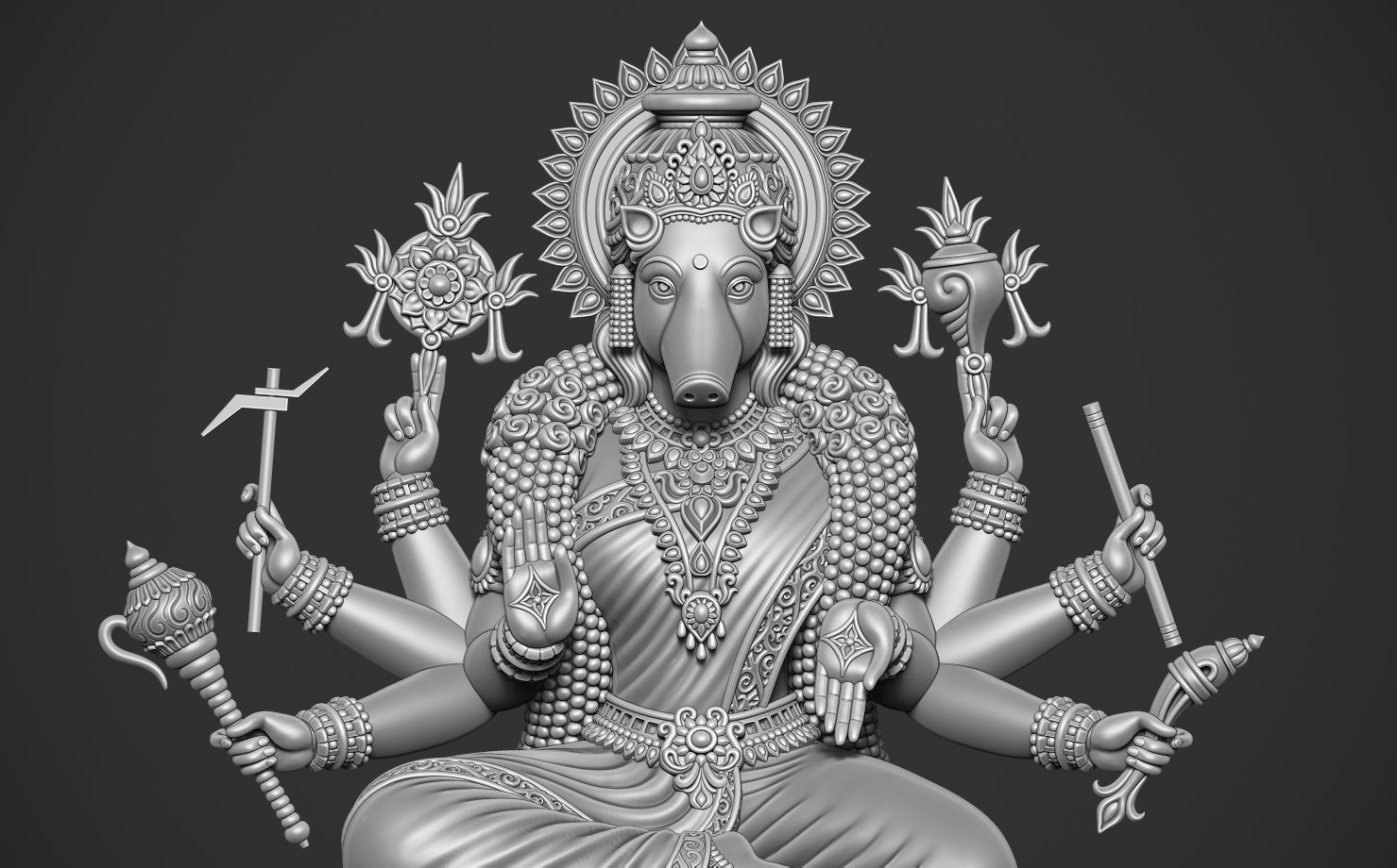 Varaahiamman 3D print model_14