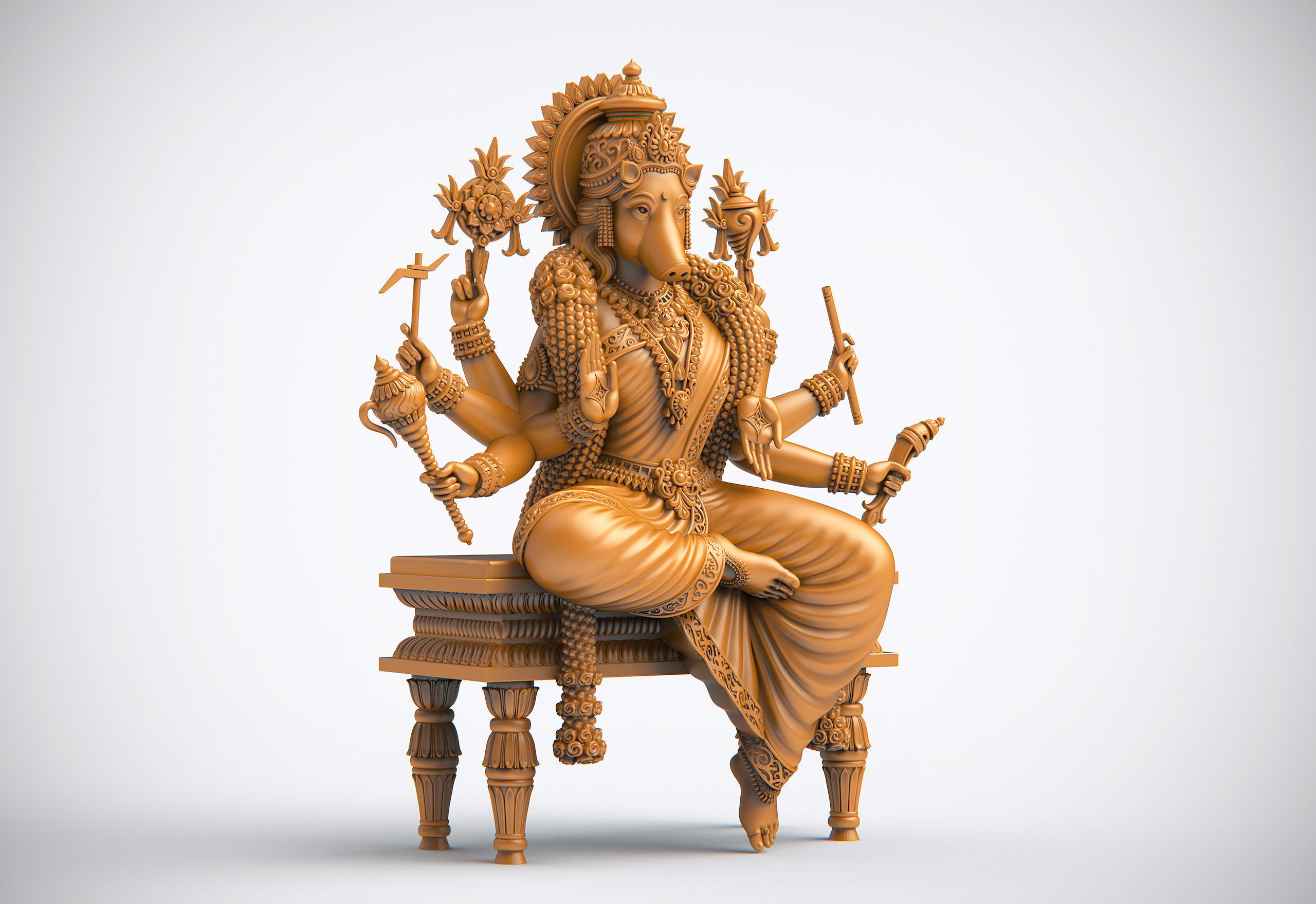 Varaahiamman 3D print model_11