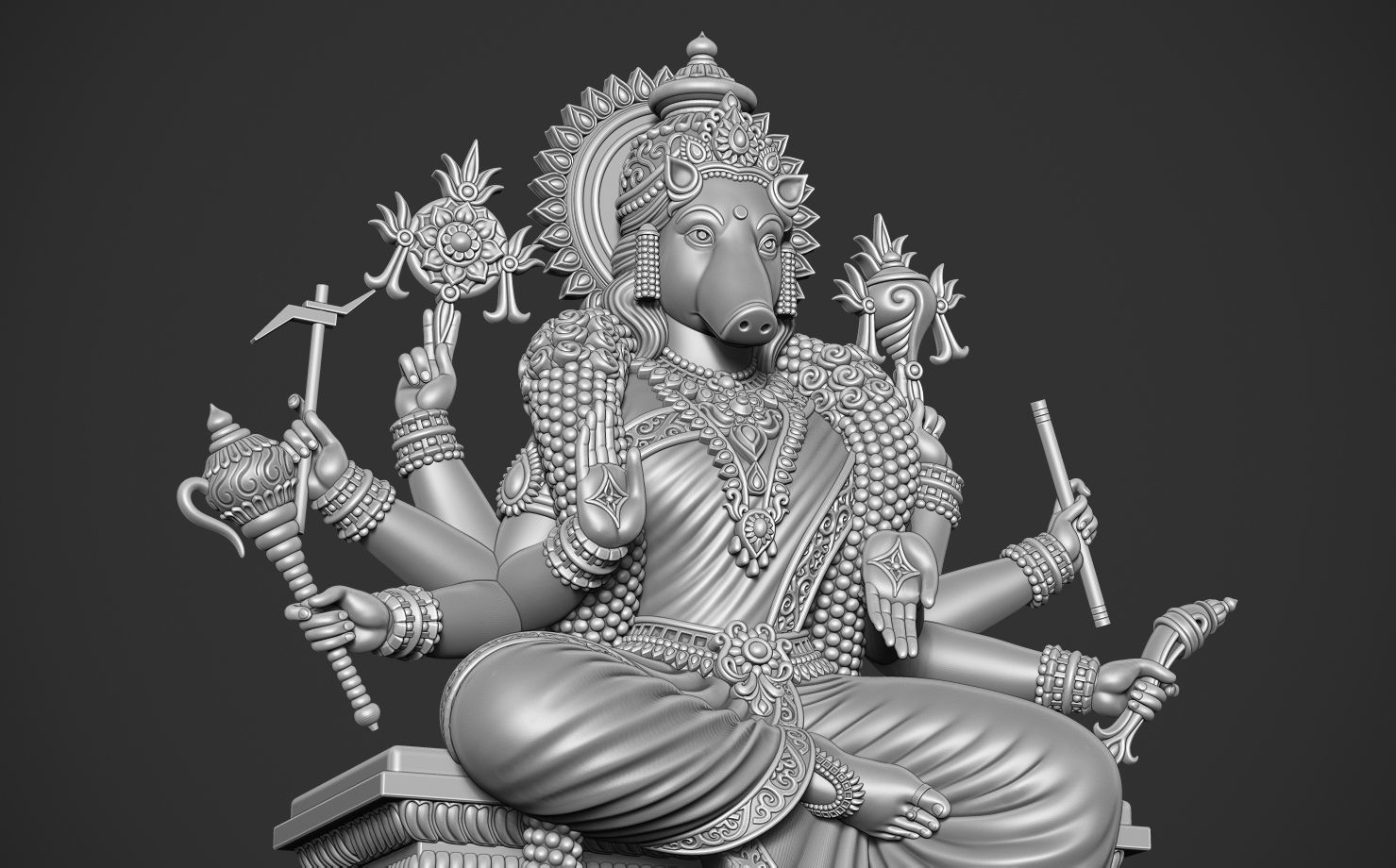 Varaahiamman 3D print model_15
