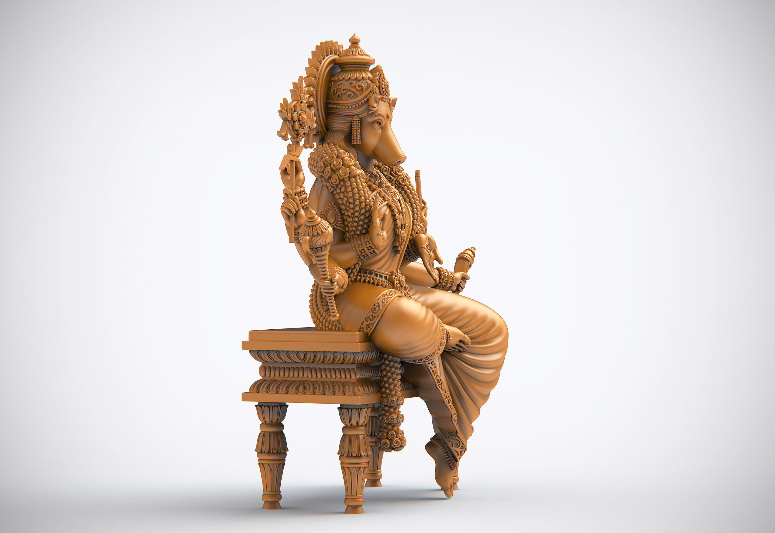 Varaahiamman 3D print model_10