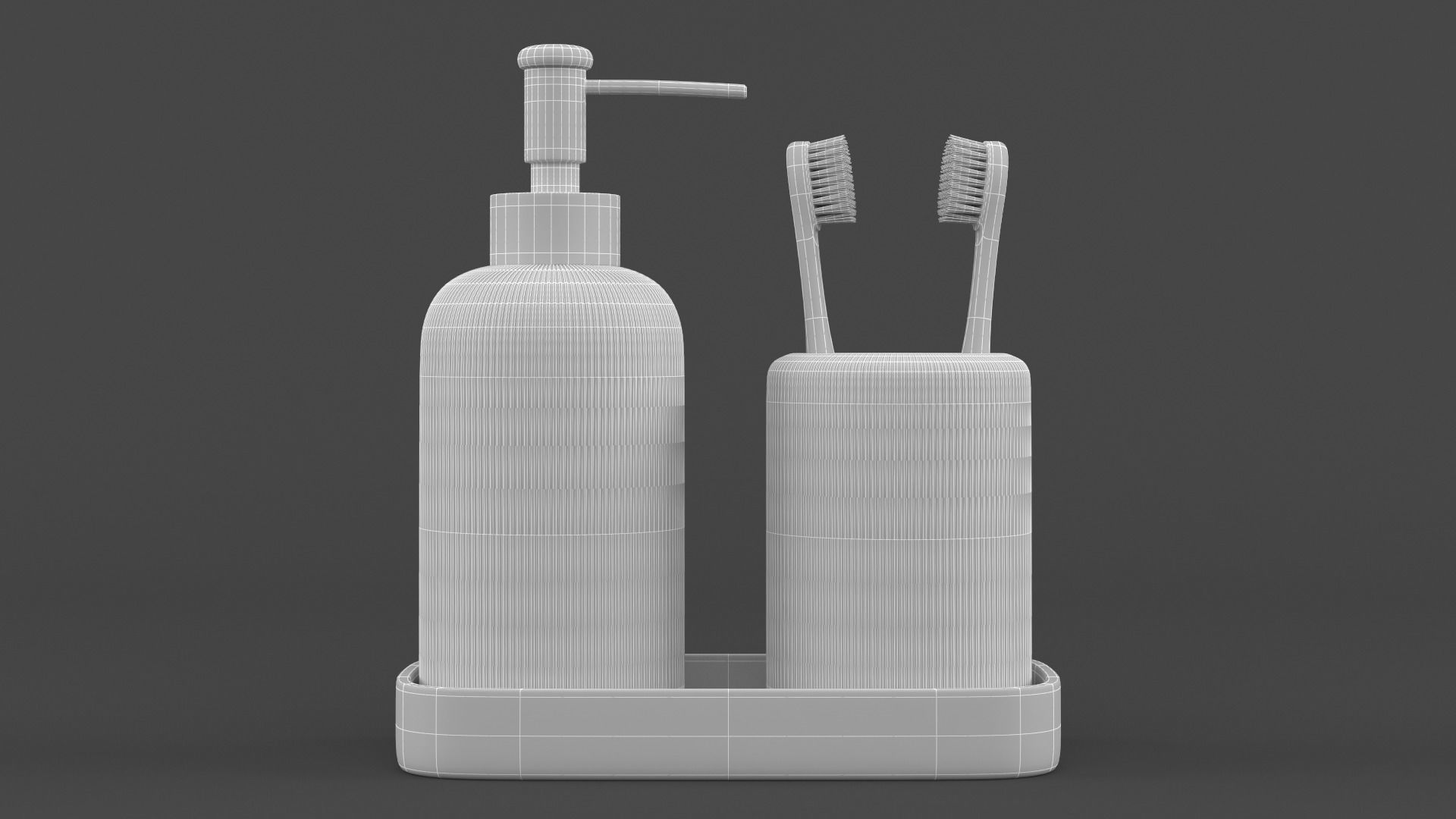 Bathroom Accessories 3D model_5