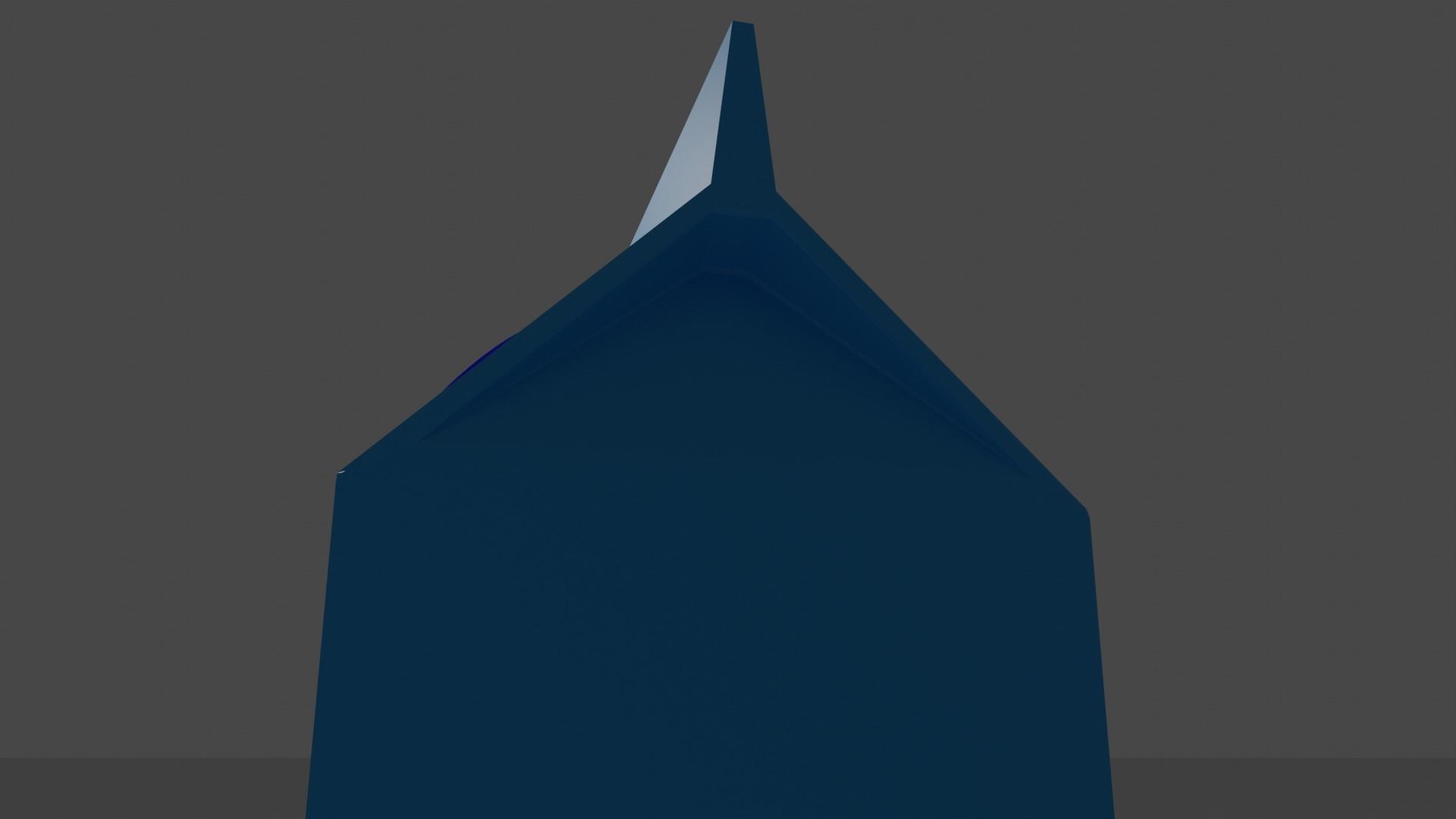 Milk Box Low-poly 3D model_2