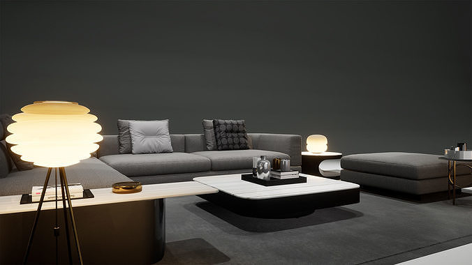 DH STUDIO Furniture Collection 05 Low-poly 3D model 5
