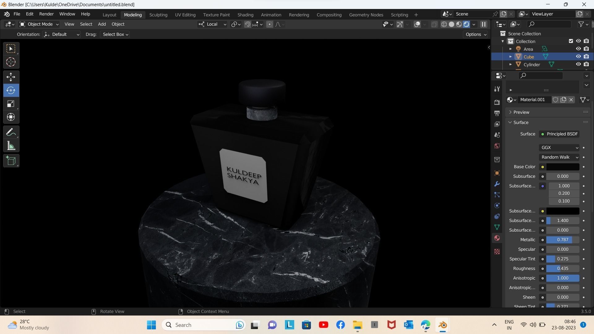PERFUME BOTTLE 3D model_1