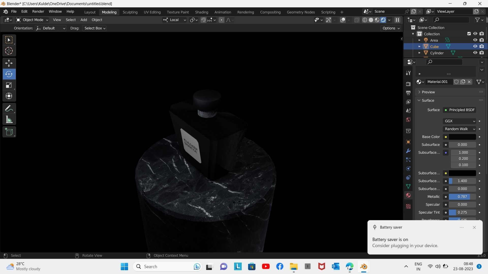 PERFUME BOTTLE 3D model_2