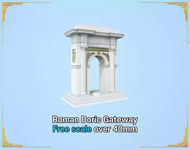Roman Doric Gateway 3D print model