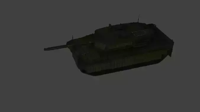 Leopard 2A4 with reactive armor