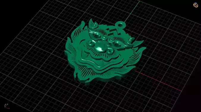 Yak Yaksha Thai Giant Pendant 