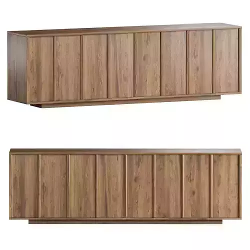 BACKDROP Wooden sideboard with doors By Bonaldo 3D model