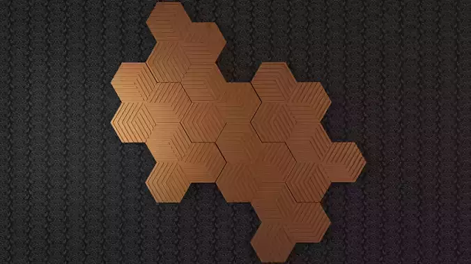 3D WALL PANEL  collection 11 of 14 3D print model