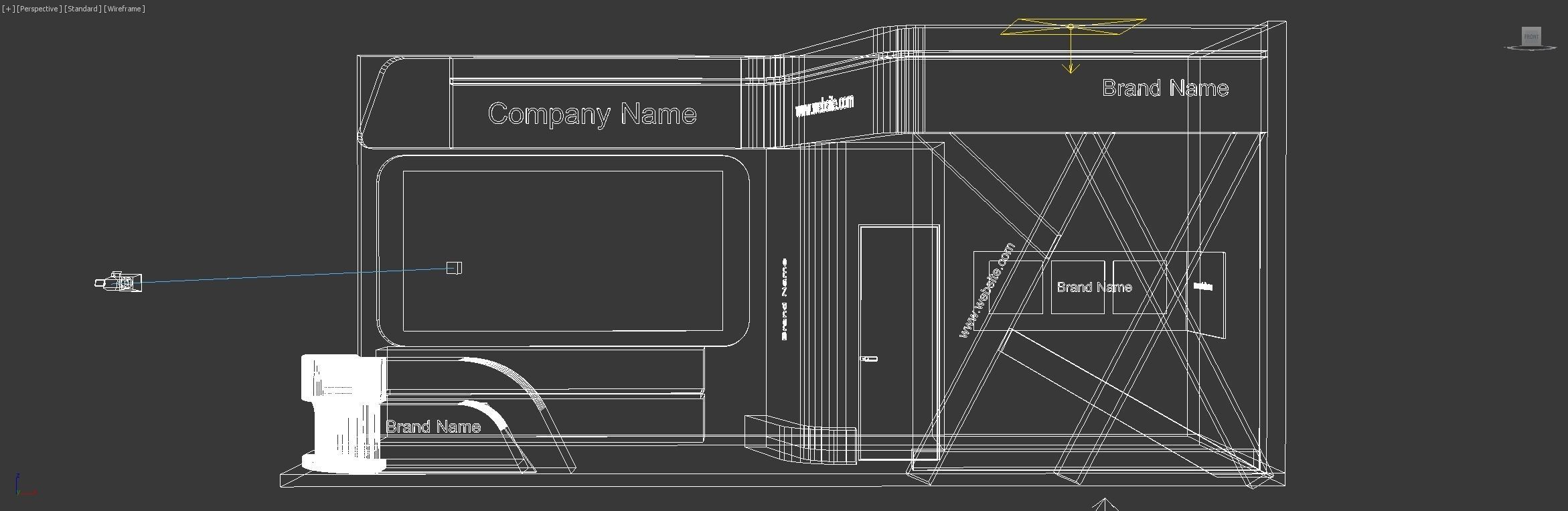 Exhibition  Low-poly 3D model_8