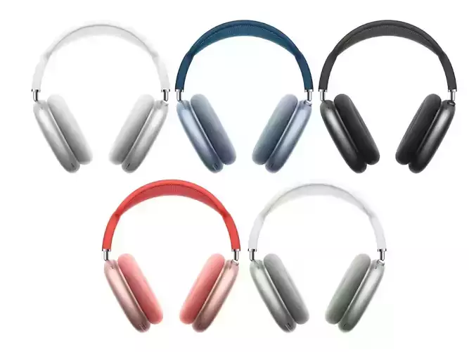 Headphones Apple AirPods Max colors 3D Model Collection