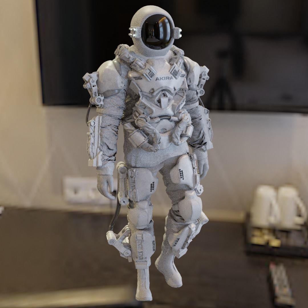 Space suit - Astro ranger Low-poly 3D model_24