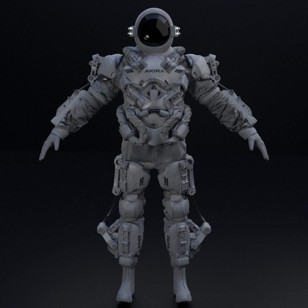 Space suit - Astro ranger Low-poly 3D model_14