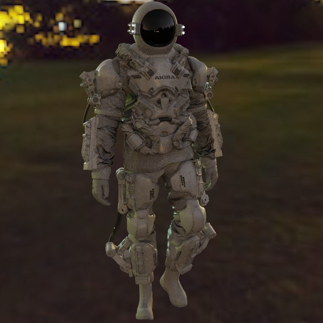 Space suit - Astro ranger Low-poly 3D model_28