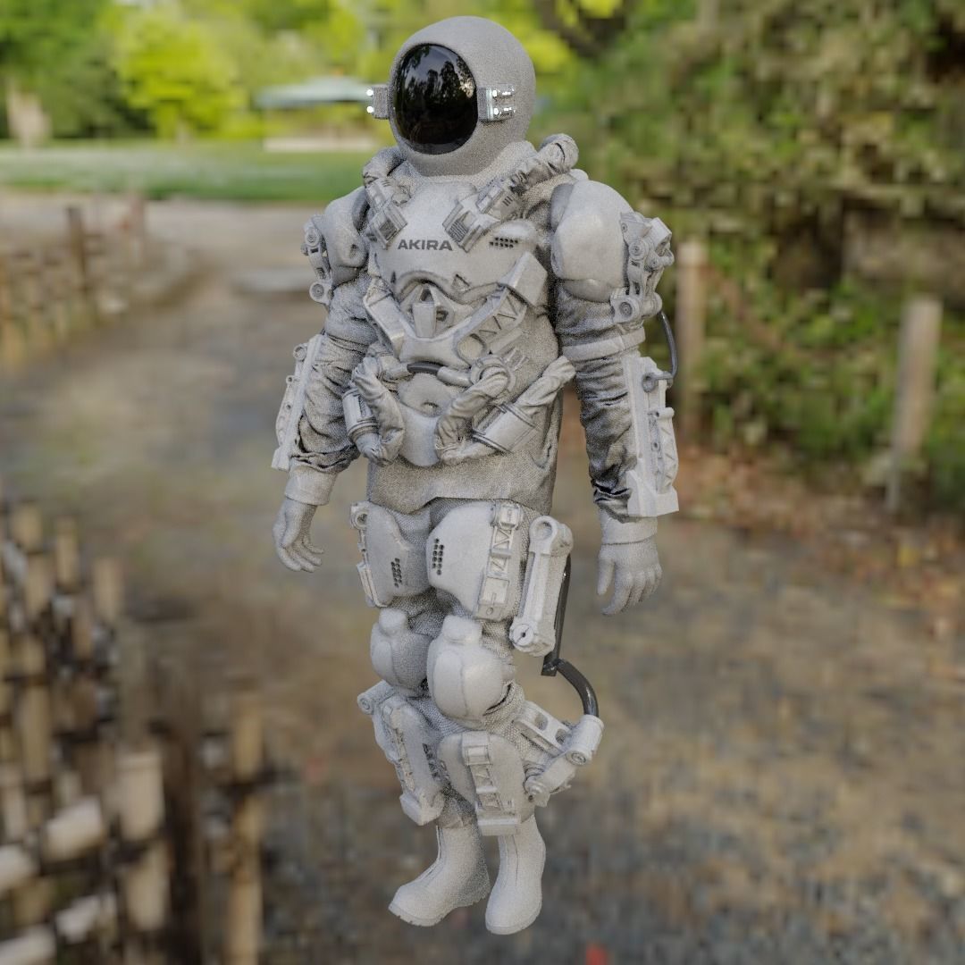Space suit - Astro ranger Low-poly 3D model_23