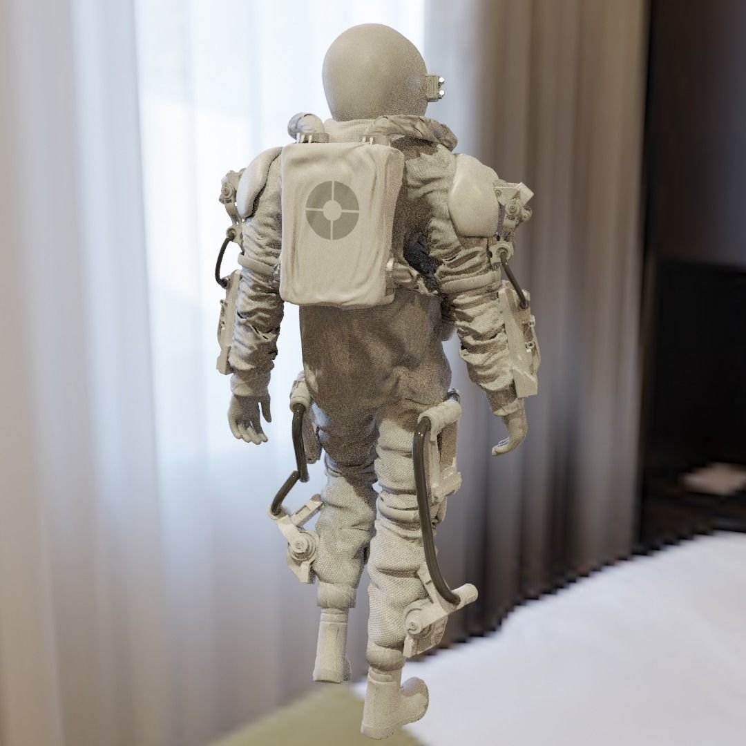 Space suit - Astro ranger Low-poly 3D model_26