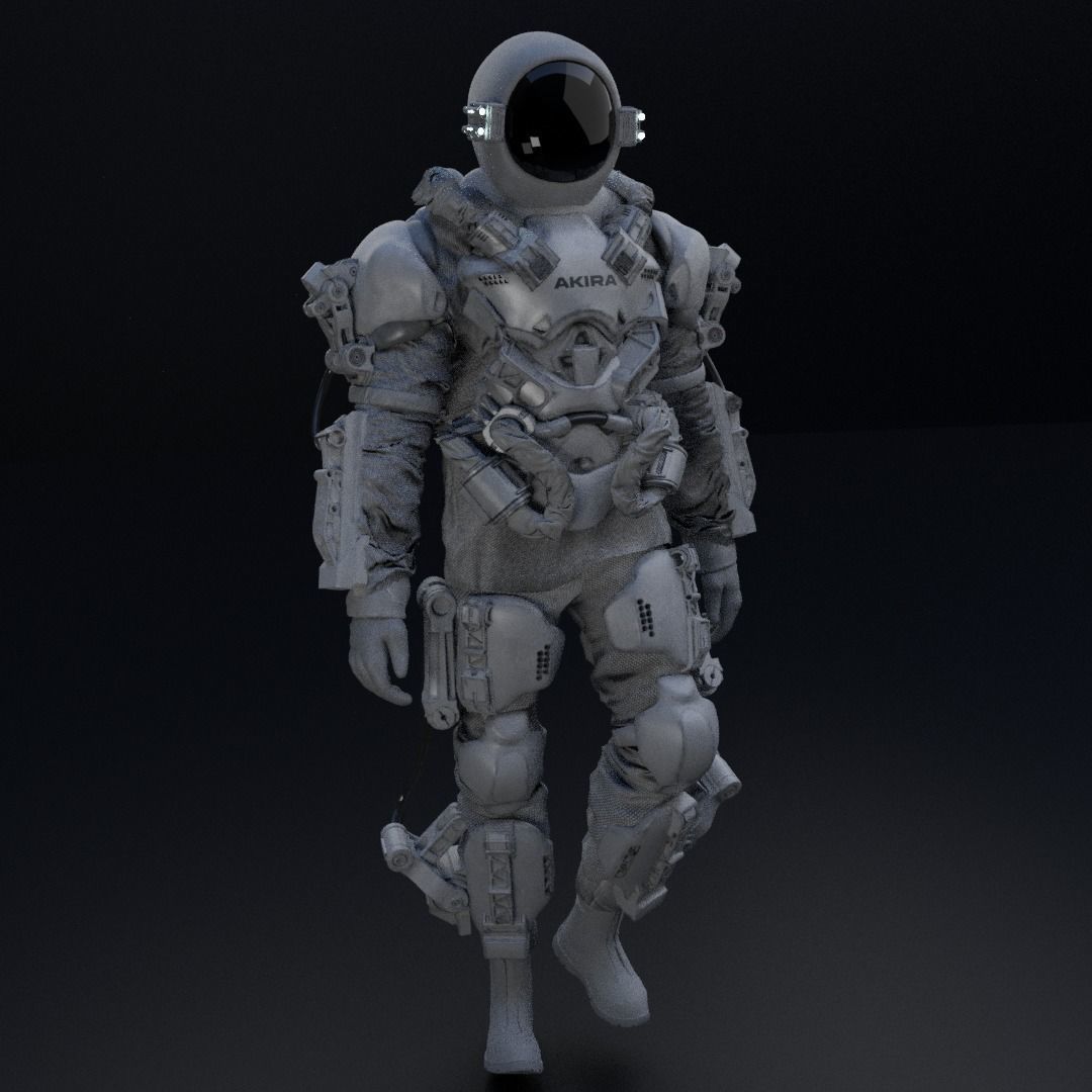 Space suit - Astro ranger Low-poly 3D model_10