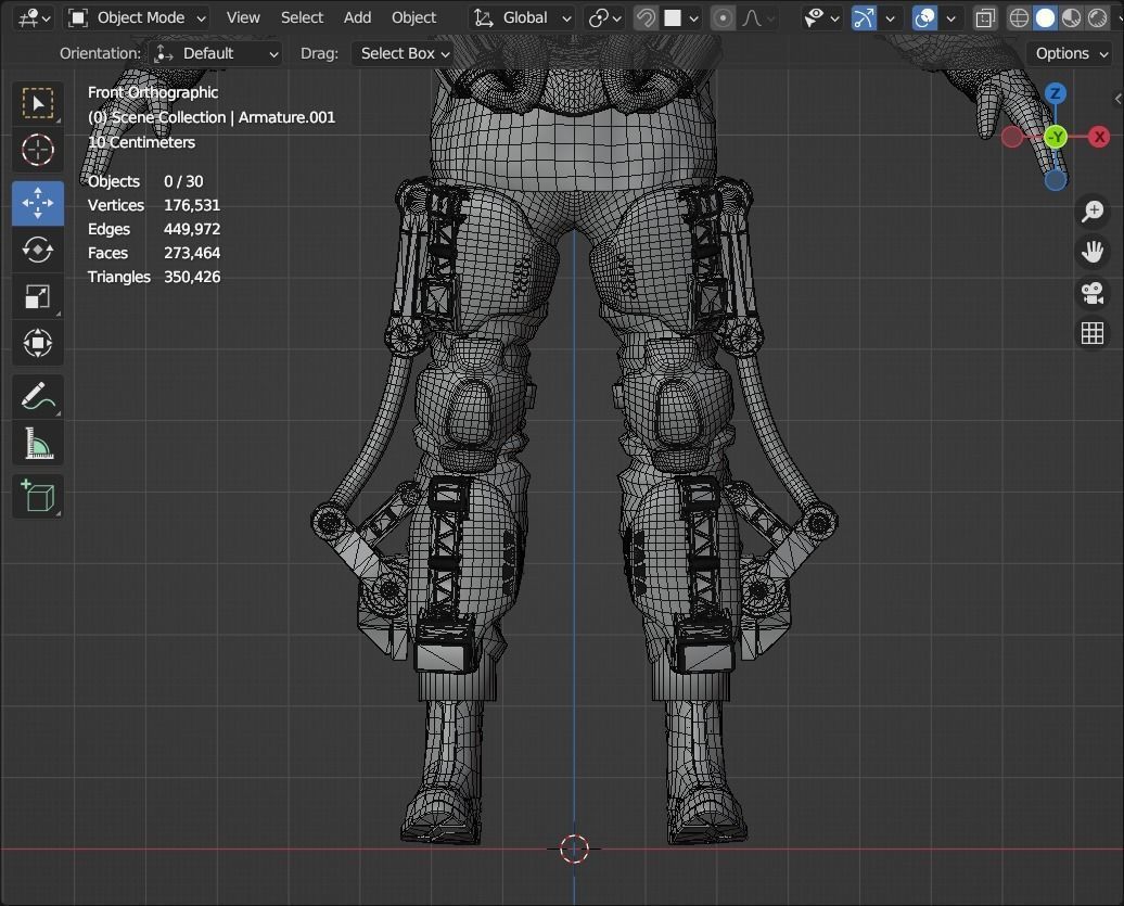 Space suit - Astro ranger Low-poly 3D model_19