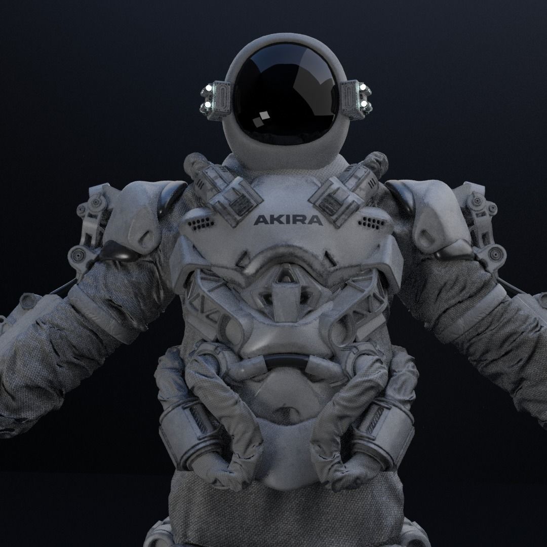 Space suit - Astro ranger Low-poly 3D model_15
