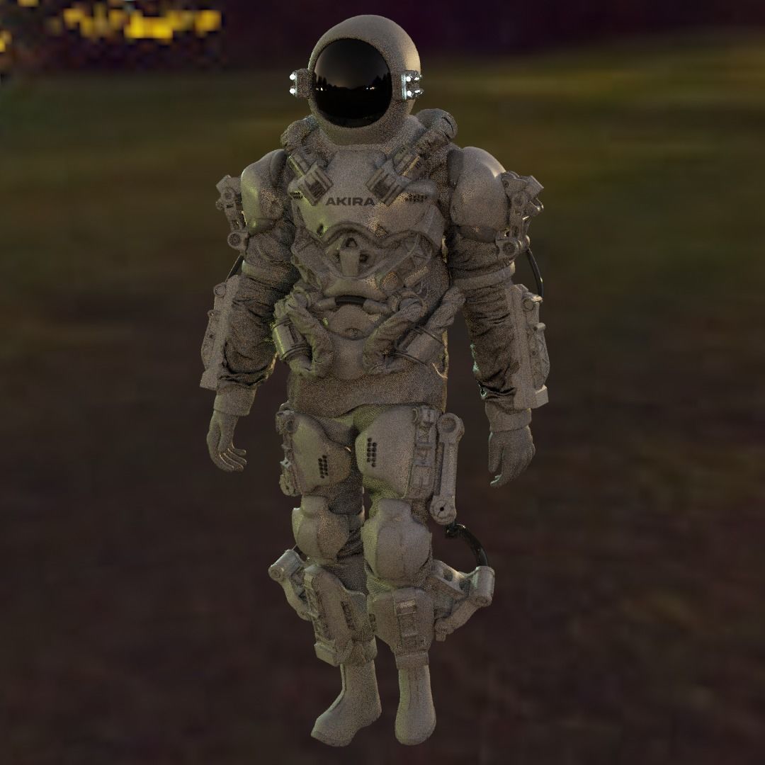 Space suit - Astro ranger Low-poly 3D model_27