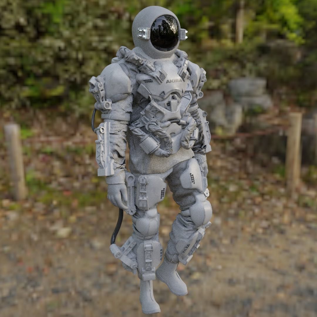 Space suit - Astro ranger Low-poly 3D model_22