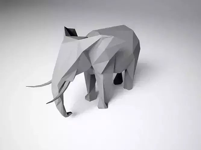 Low Poly Elephant
