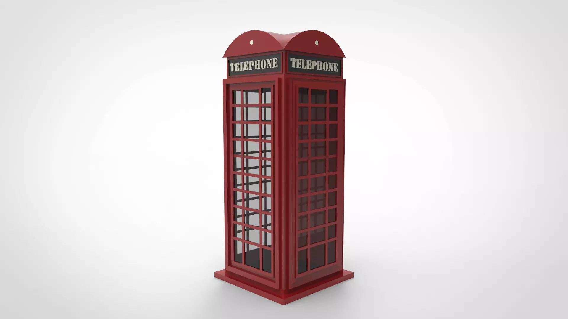 public telephone box 3d printed  3D print model_0