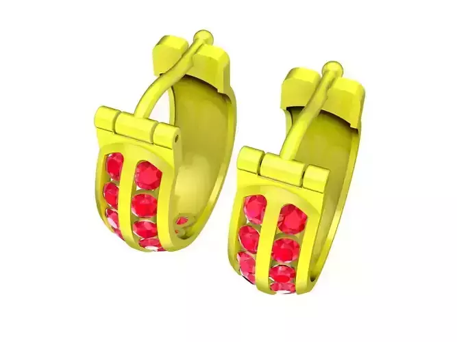 5922 simple diamond earrings