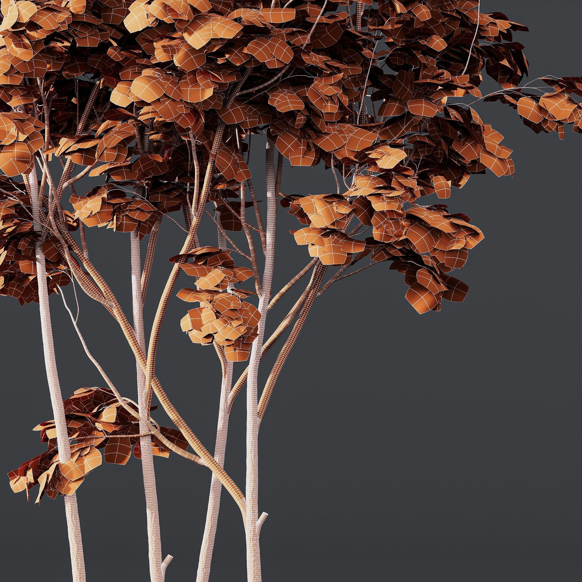 6 Different SETS of Tree SET VOL16 3D Model Collection_16