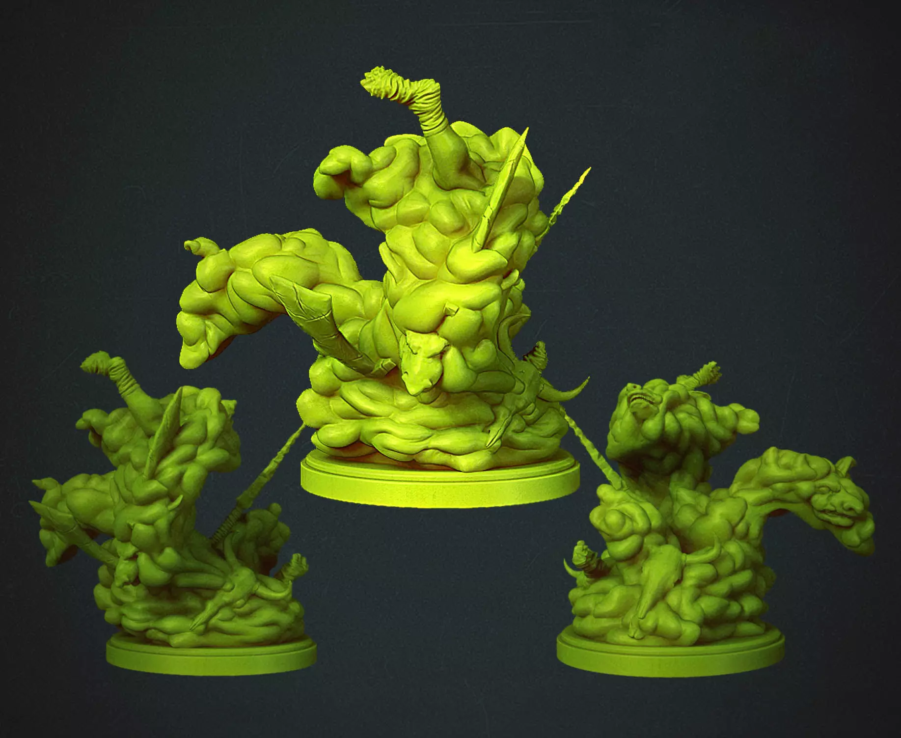 Jelly monster miniature Free 3D print model