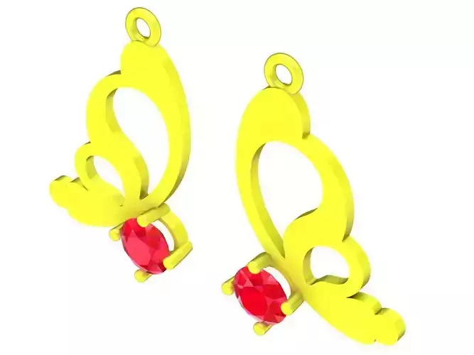 5934 butterfly earrings