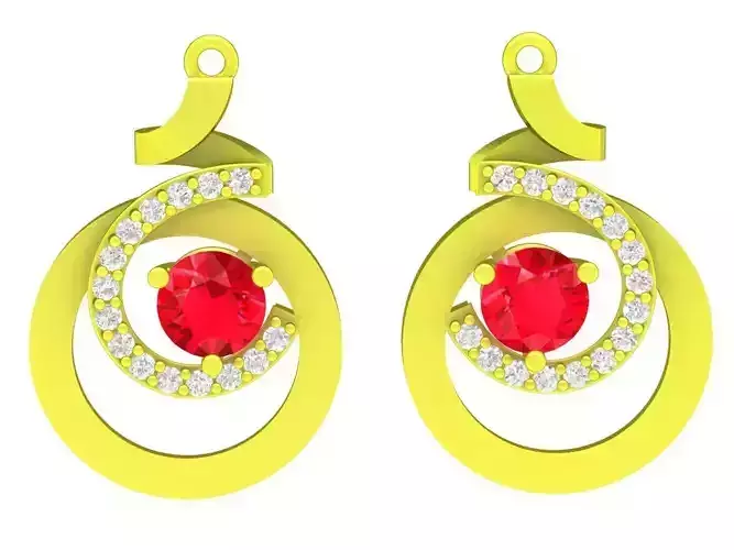 5936 art diamond earrings