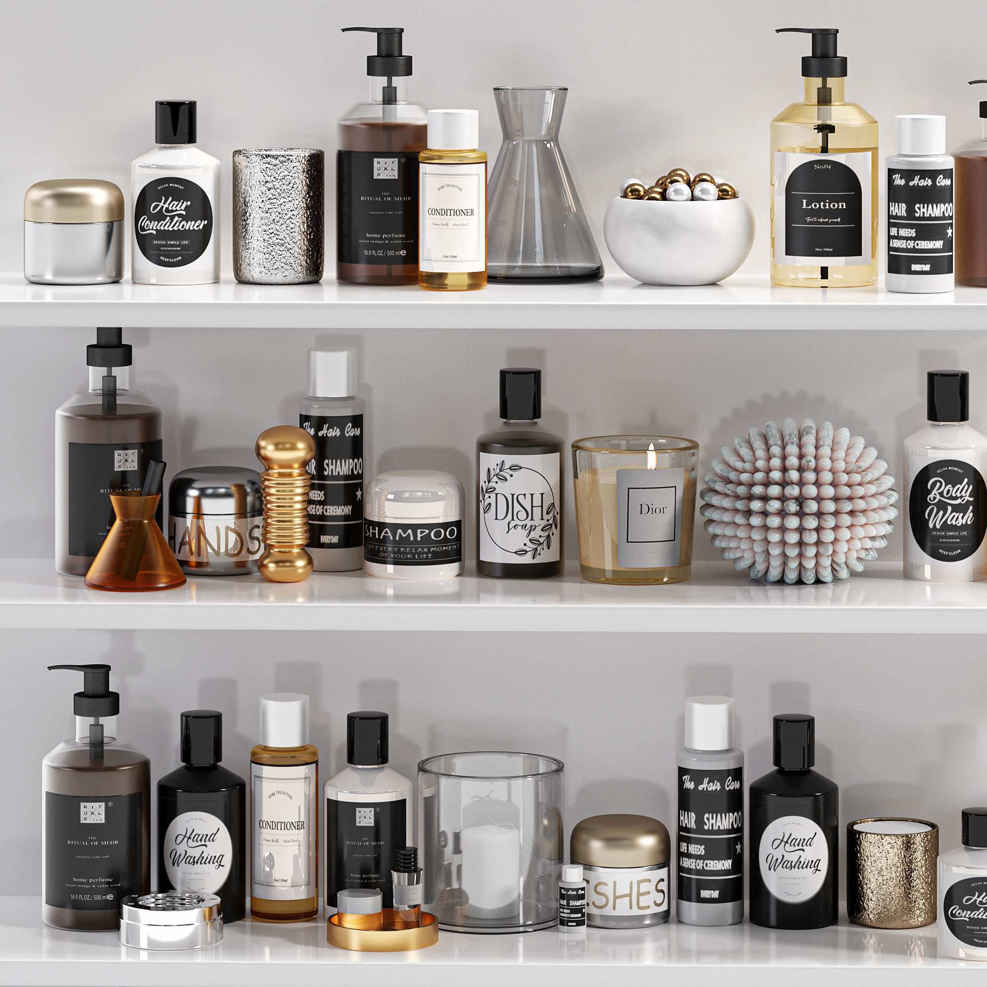  Bathroom Accessories 3D model_1