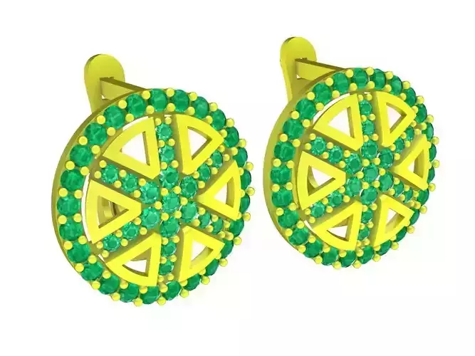 5942 korean diamond earrings