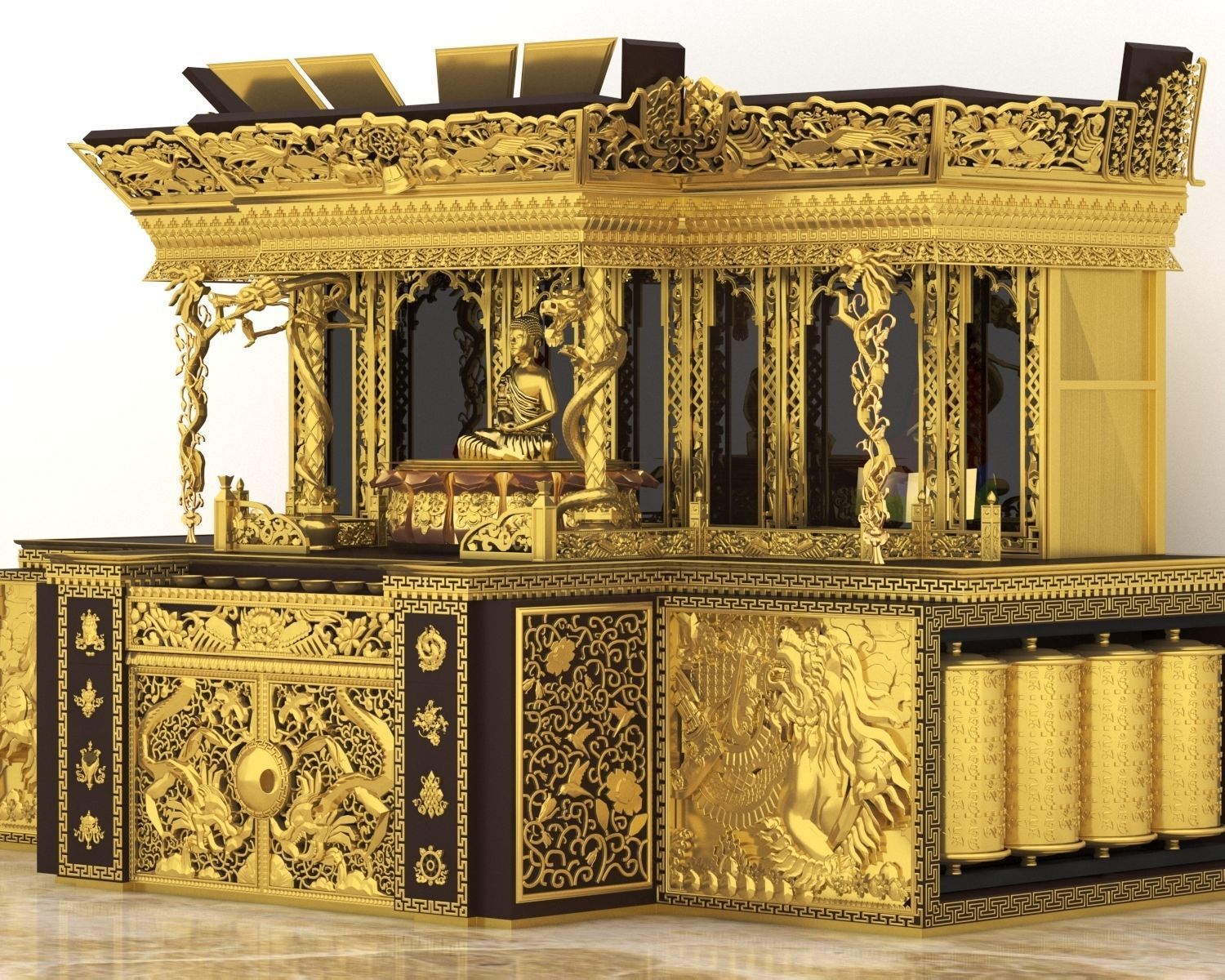 Tibetan alter-Chesum 3D model_5