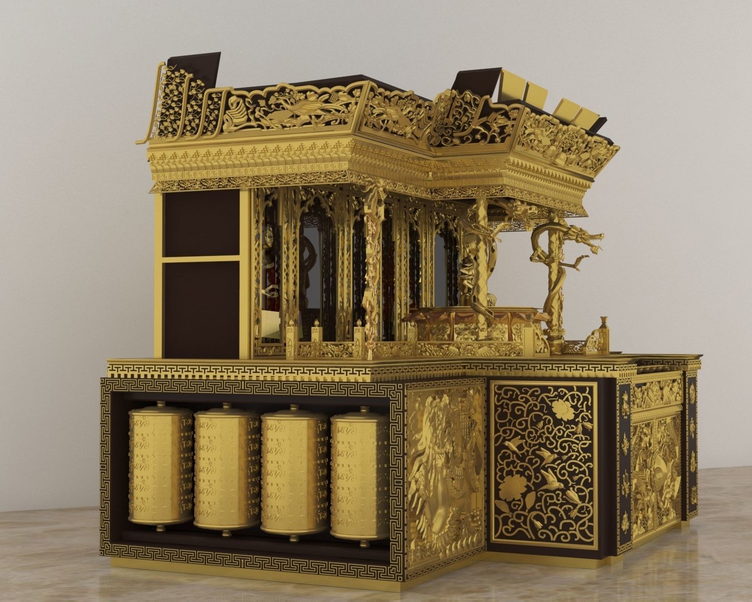 Tibetan alter-Chesum 3D model_2