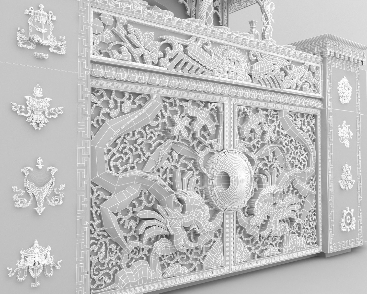 Tibetan alter-Chesum 3D model_8