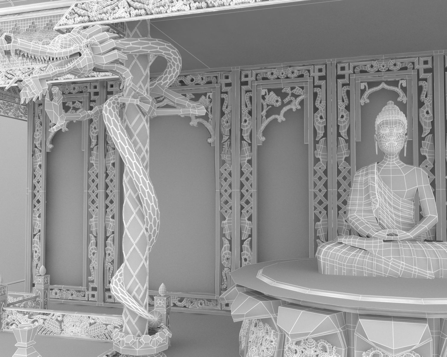 Tibetan alter-Chesum 3D model_9