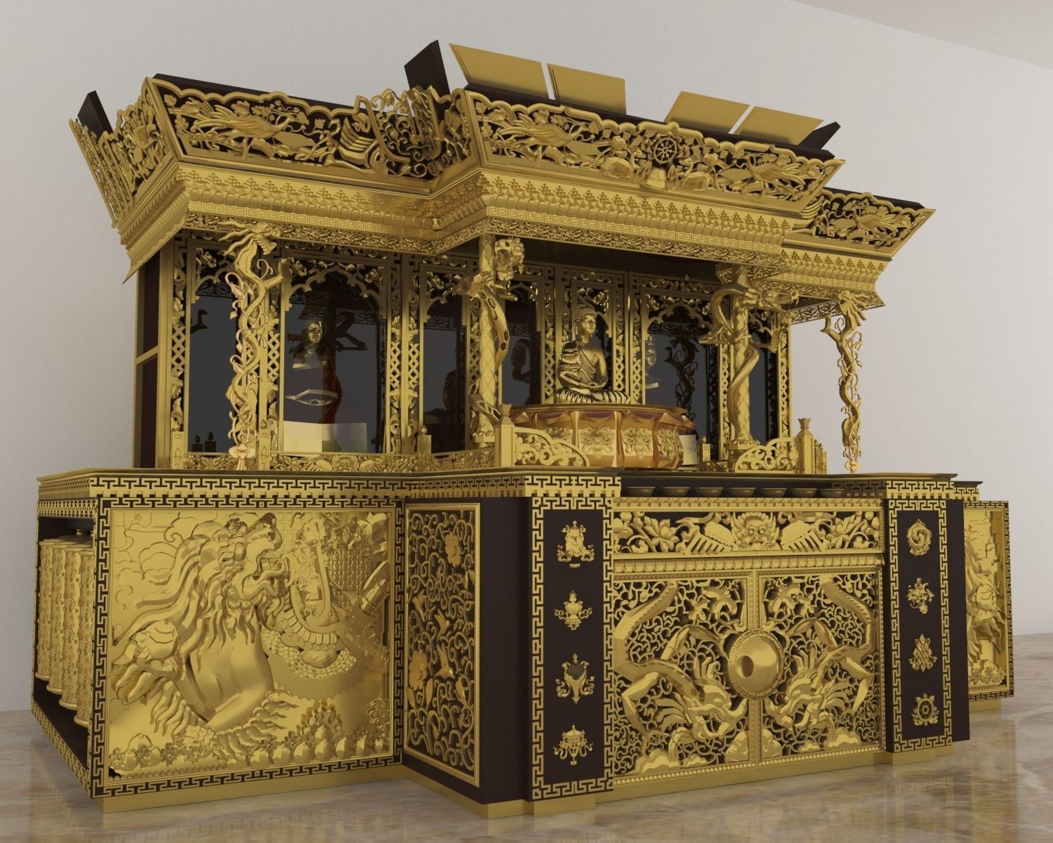 Tibetan alter-Chesum 3D model_1