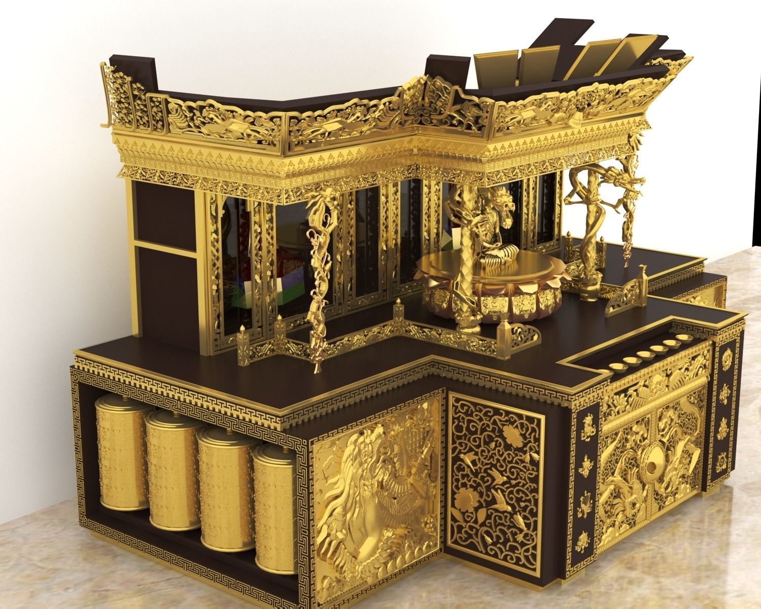 Tibetan alter-Chesum 3D model_3